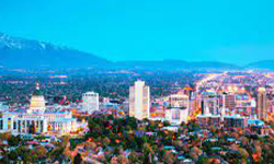 image of salt lake city at dusk